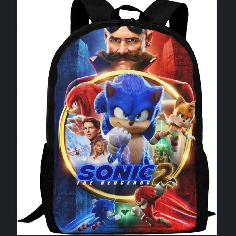 Sonic The Headgehog 2 Backpack Book Bag